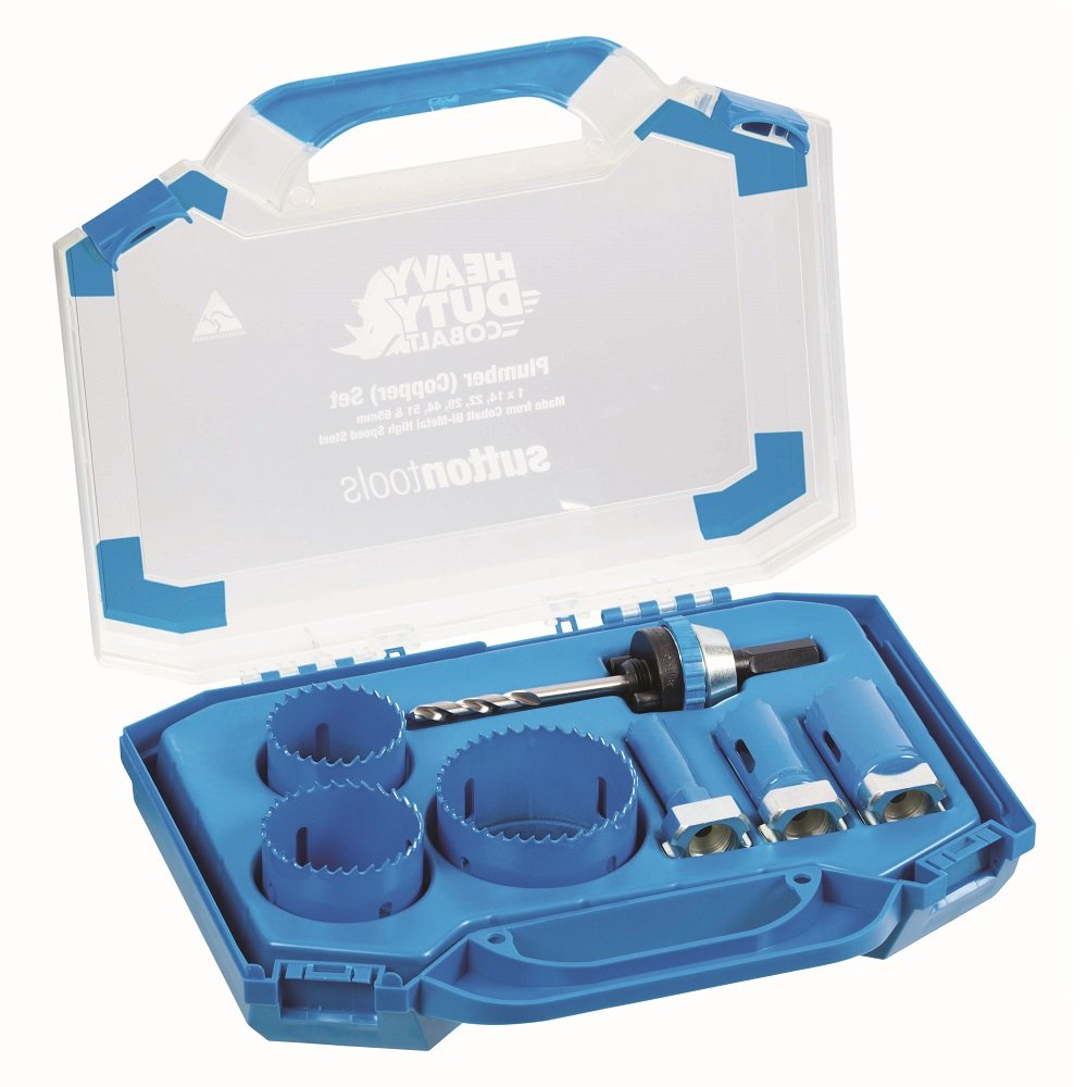 Sutton HeavyDuty BiMetal Cobalt Heavy Duty Holesaw Kit Plumber (Copper) H105PCO Discount Trader
