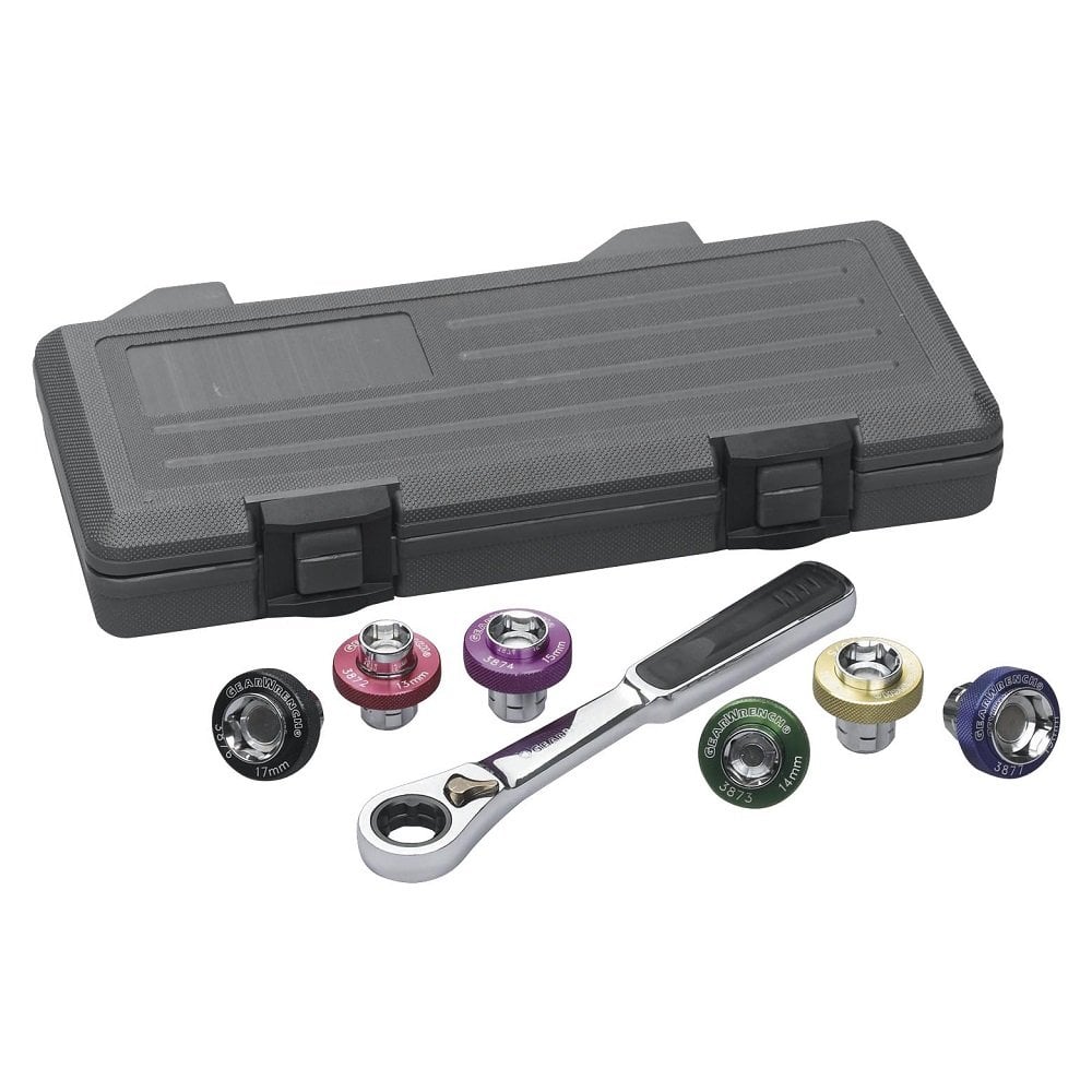GearWrench 7 Piece Magnetic Oil Drain Plug Socket Set 3870D