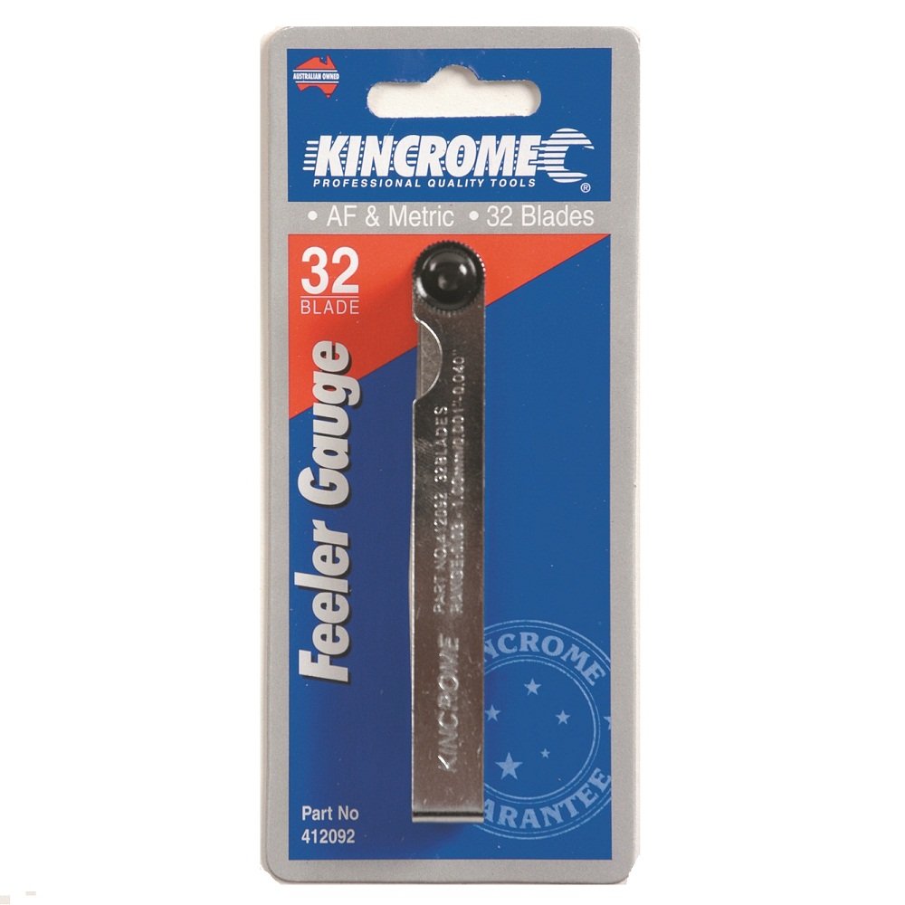 Kincrome Feeler Gauge 32 Blade Metric & Imperial 105mm (4