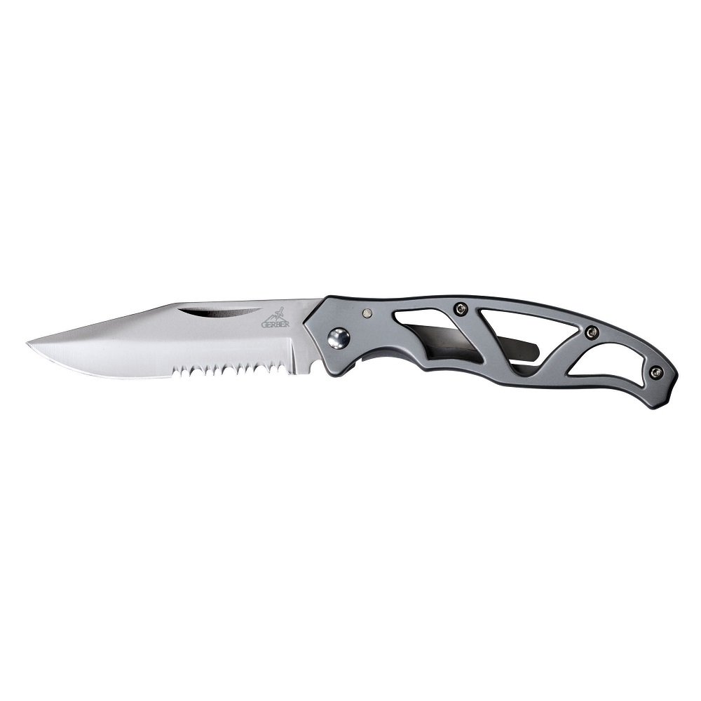 Gerber Paraframe Mini Stainless Serrated Edge Knife 22-48484 48484