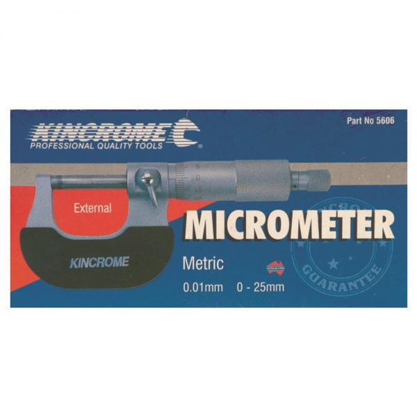 Kincrome 5606 Micrometer External 0 - 25mm