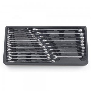 GEARWRENCH 81900 Long Pattern 24 Piece Combination Wrench Set METRIC/SAE Image