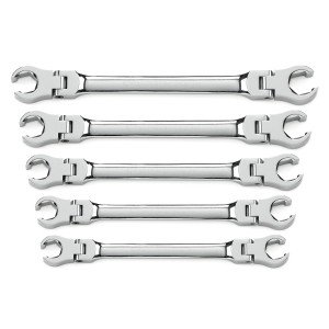 GEARWRENCH 81910 5 Piece Flex Flare Nut Wrench Set SAE Image