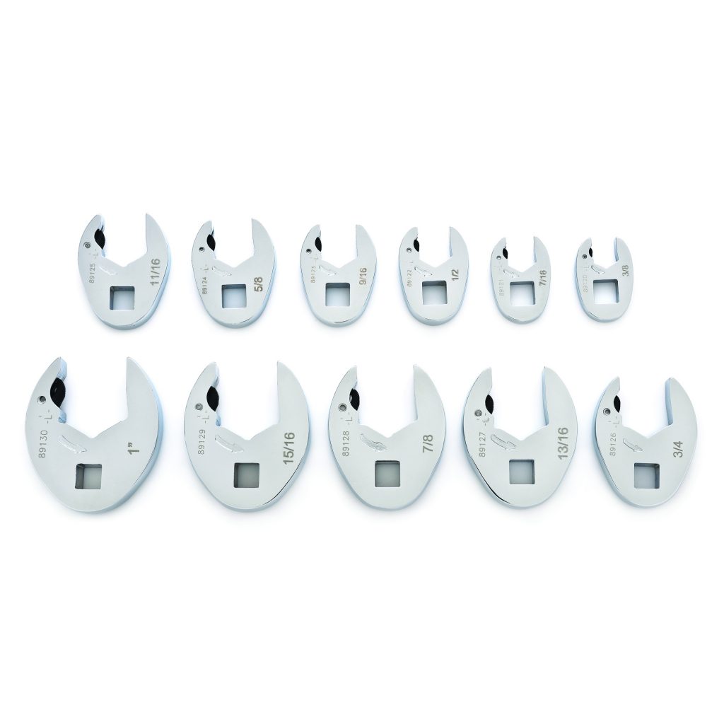 GEARWRENCH 89118 11 Piece Ratcheting Crowfoot Set SAE Crows Foot