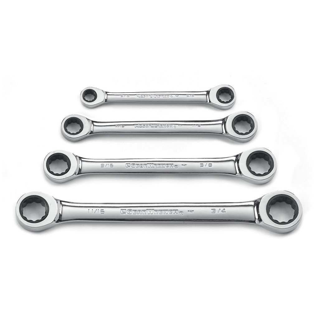 GEARWRENCH 9240D 4 Piece Double Box Ratcheting Wrench Spanner Set SAE