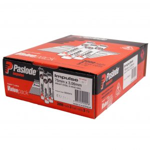 Paslode B20547V Impulse Collated Nails 75mm x 3.06mm Bright BRT VP