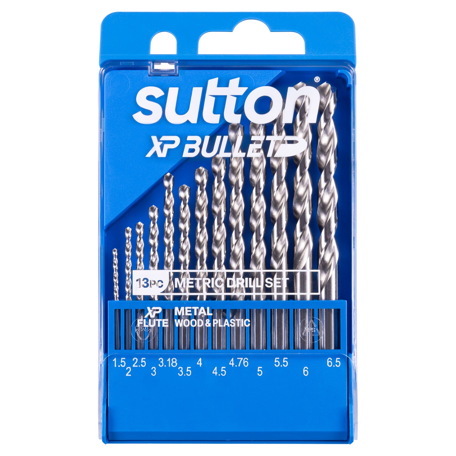 Sutton Tools D220SM13 D220 XP Bullet HSS Drill Bit Set 13 Piece Metric Image