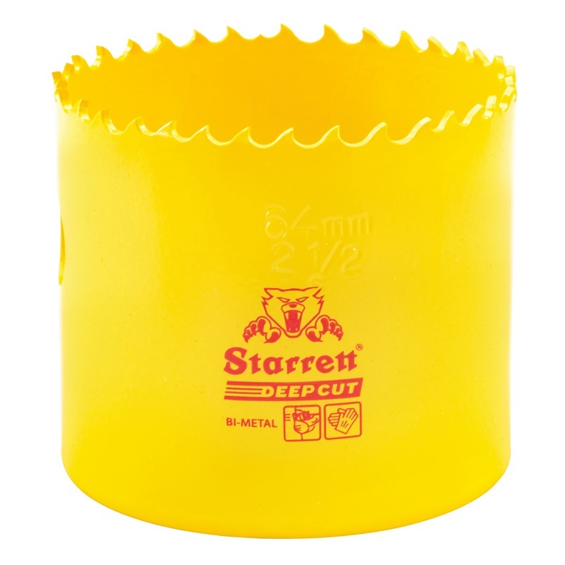 Starrett DCH0212-G 64mm / 2-1/2″ VNP Deep Cut Bi-Metal Hole Saw 00443 Image