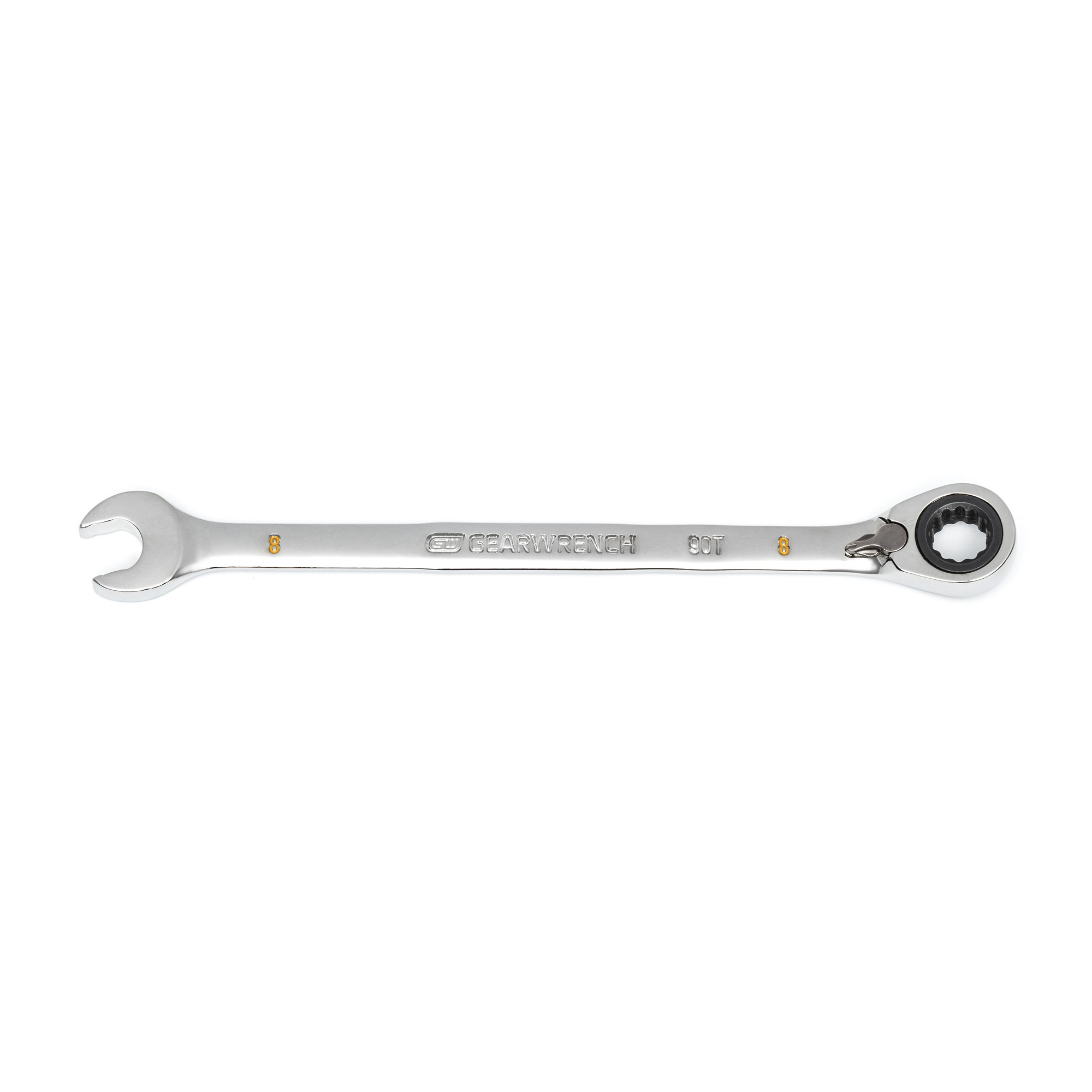 GEARWRENCH 86608 90 Tooth Reversible Combination Ratcheting Wrench Spanner 8mm 90T Image