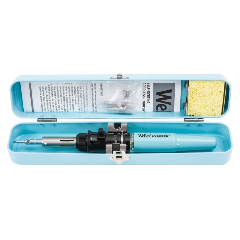 Weller WSTA3 Professional Cordless Butane Soldering Iron Pyropen Kit