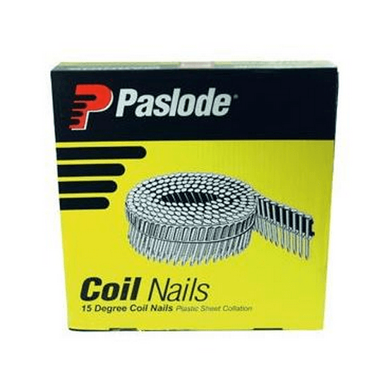 Paslode Coil 50mm x 2.5mm Ring Hot Dip Galvanised HDG Nails Diamond Point B25140