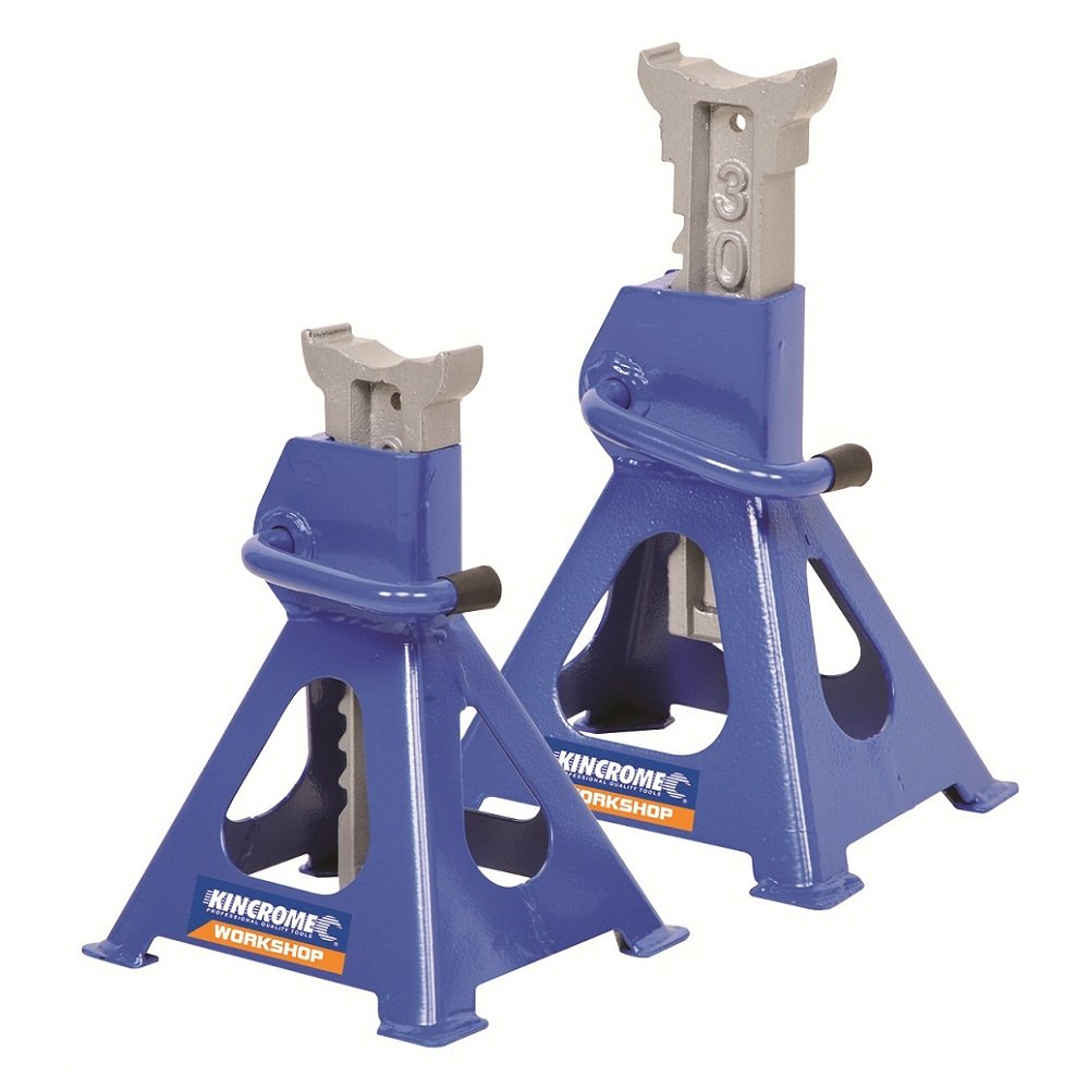 Kincrome K12073 Ratchet Jack Stands 2000Kg 2 Piece Automotive, Jacks