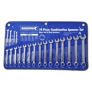 Kincrome K3036 Combination Spanner Set 19 Piece Metric Image