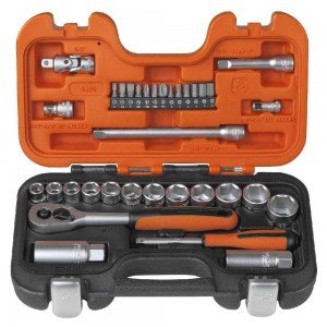 Bahco S330 Socket Set 34 Piece 1/4
