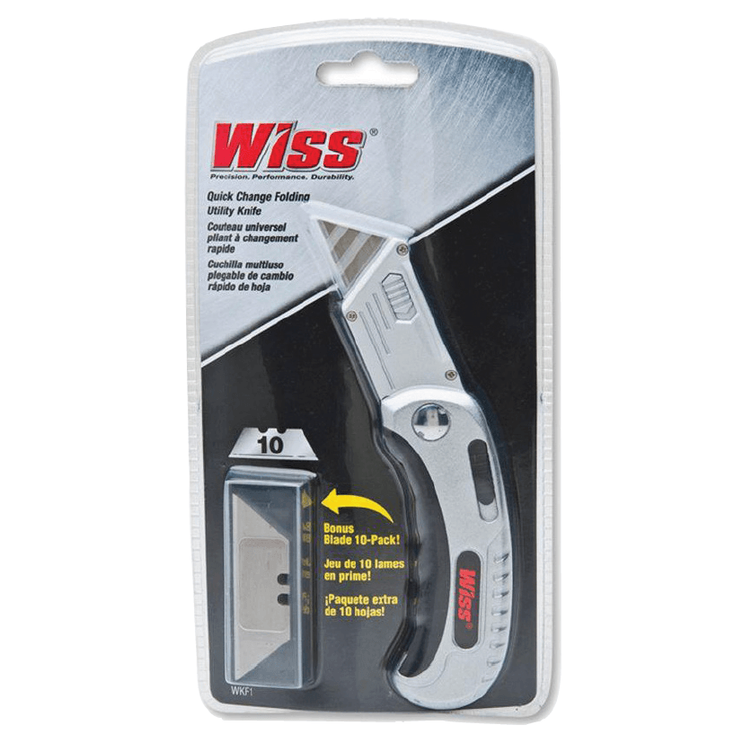 Wiss Quick Change Folding Utility Knife with Bonus 10 Blades WKF1