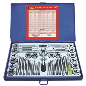 KC Tools 12006 Tap & Die Set 39 Piece Metric Image