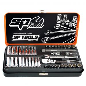 SP Tools SP20101 Socket Set 1/4" Drive 12 & 6 Point 43 Piece Metric/SAE