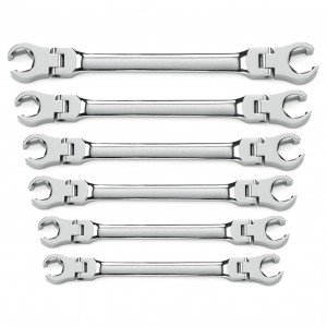 GEARWRENCH 81911D 6 Piece METRIC Flex Flare Nut Wrench Set Image