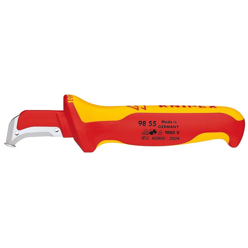 Knipex VDE 1000V Dismantling Knife Cable Sheath 9855 9855SB