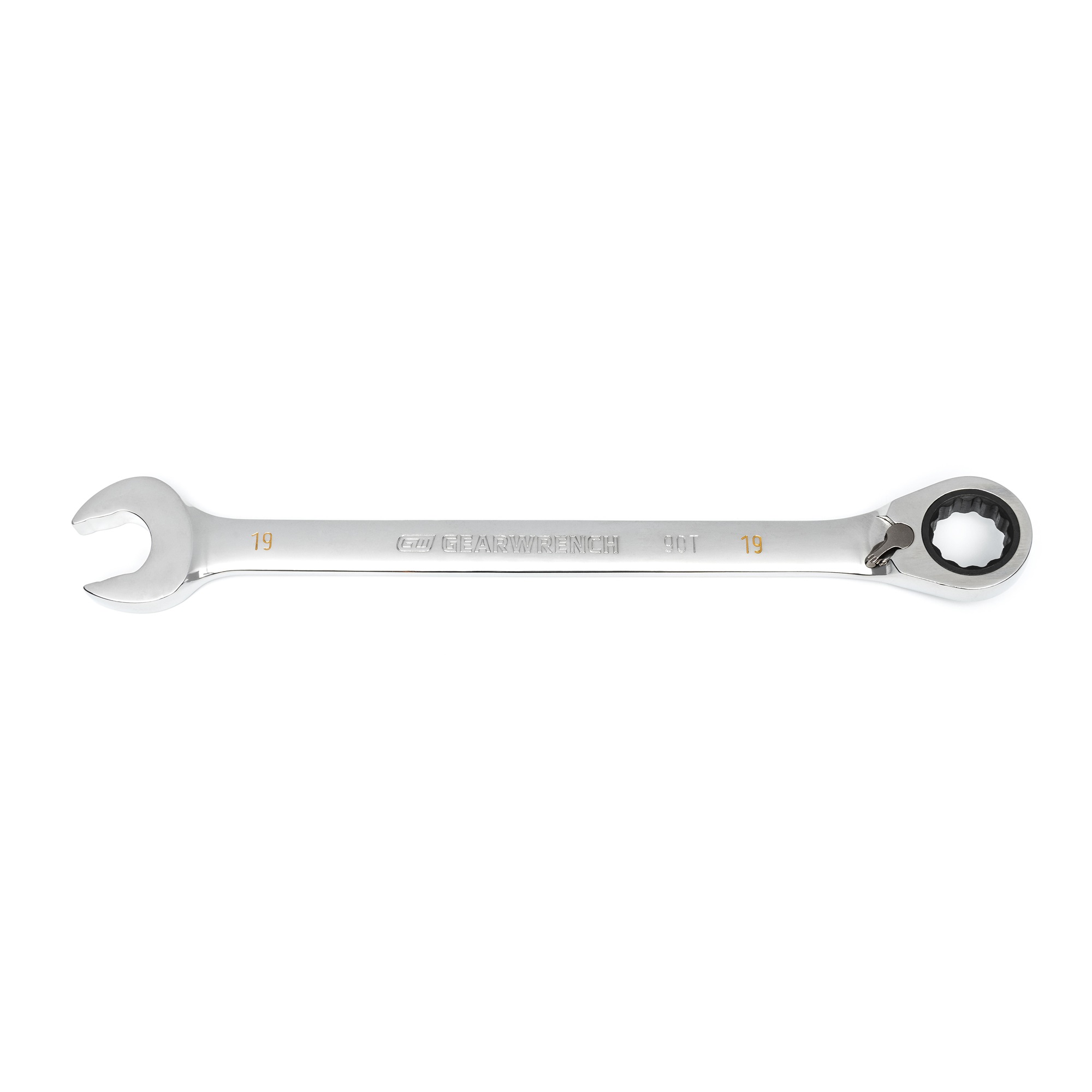 GEARWRENCH 86619 90 Tooth Reversible Combination Ratcheting Wrench Spanner 19mm 90T Image