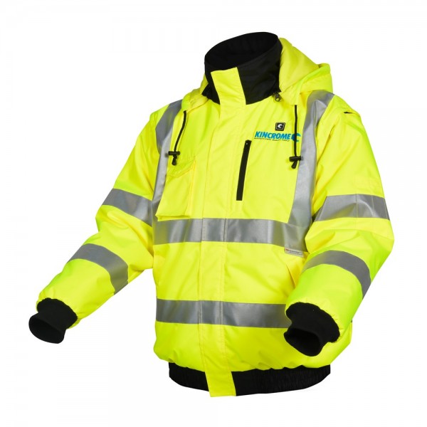 Kincrome HiVis Fluorescent Reflective Heated Jacket Extra Extra Large
