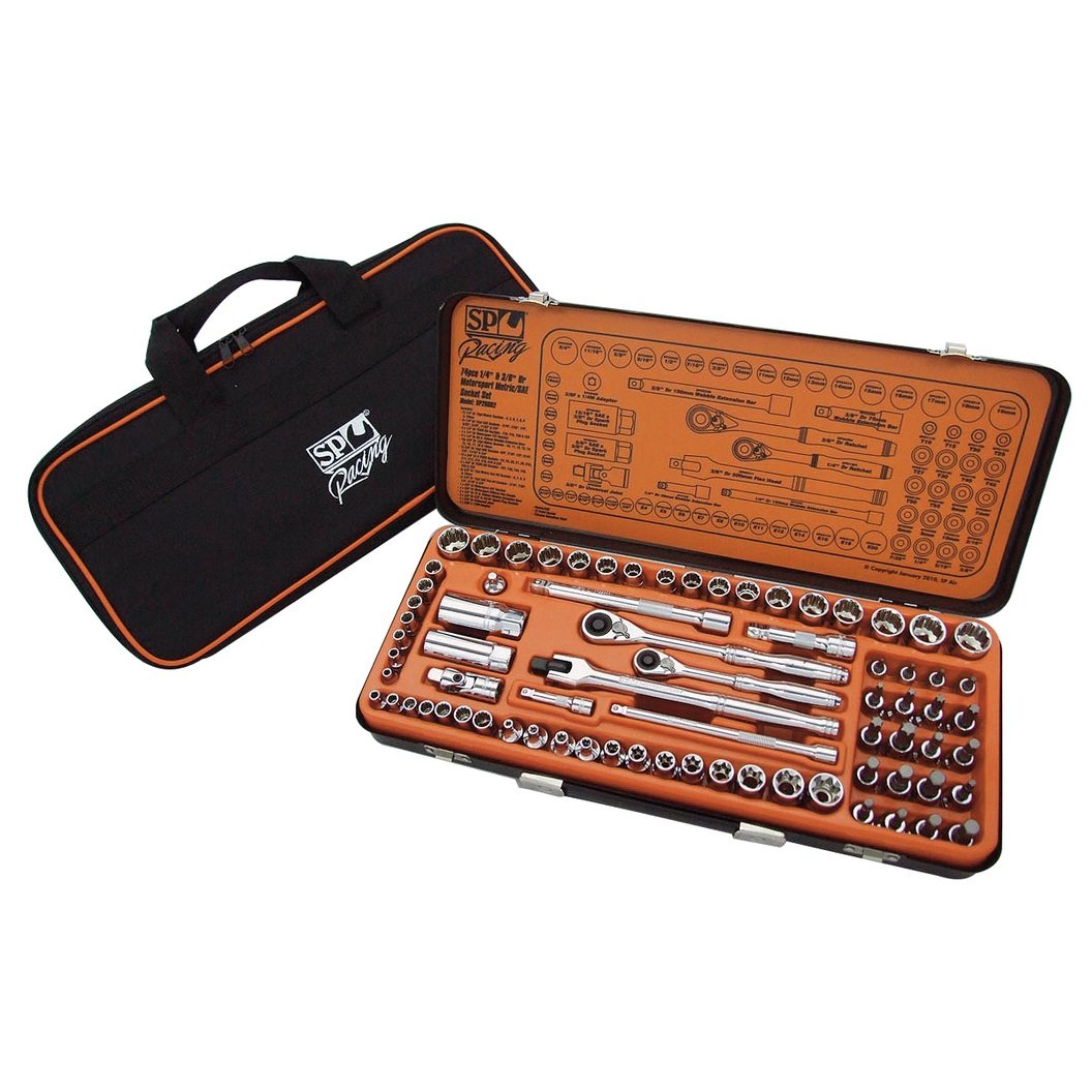 SP Tools Socket Set 3/8" Drive 12 Point 32 Piece Metric/SAE SP20200 DT Sales Items, Sockets