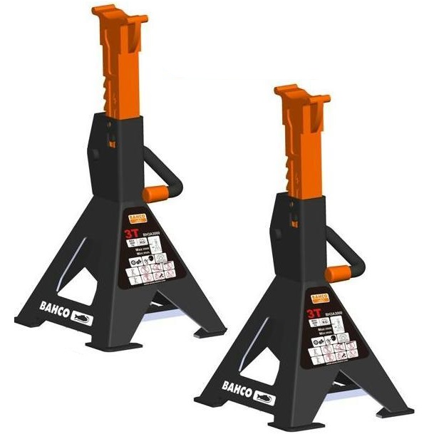 Bahco BH3OZ3000 Ratchet Jack Stands 3000Kg 3 Tonne (3T) Automotive