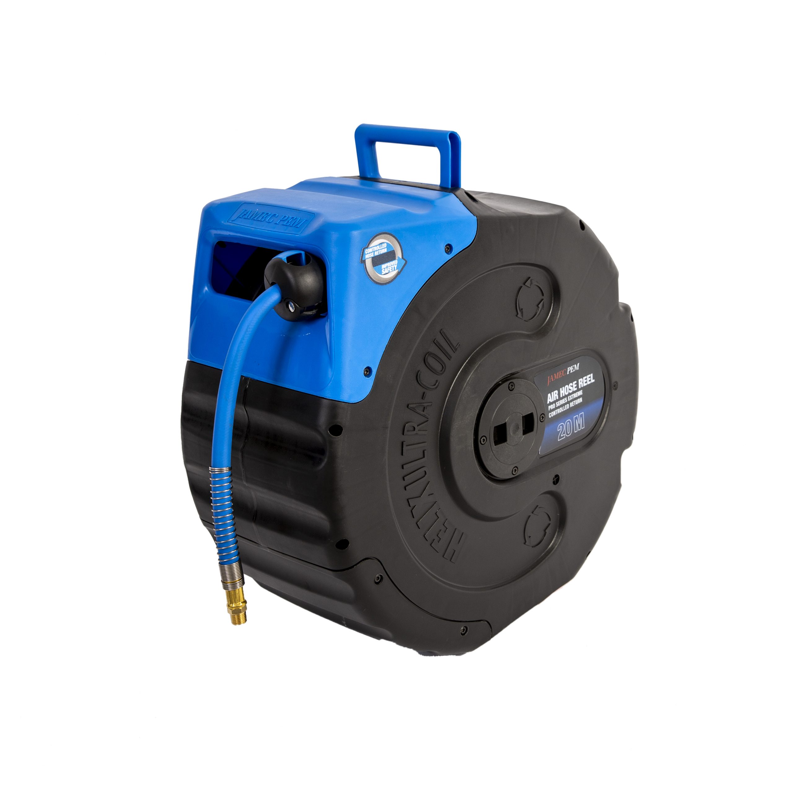 Jamec Pem 58.5089 Pro Series Extreme Ultraflex Hose Retractable Air Hose Reel 300psi 20m Image