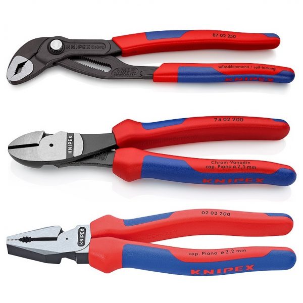 Knipex 002011S HD Power Pack 3 Piece Plier Set 'Made in Germany