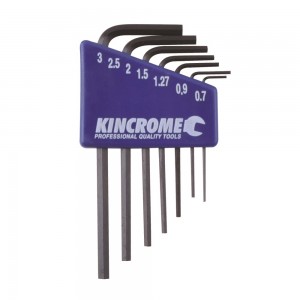 Kincrome K5085 Mini Hex Key Set 7 Piece Metric Image
