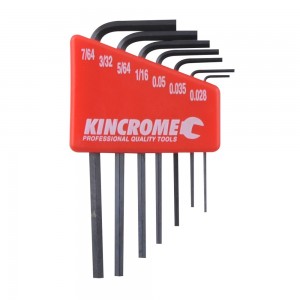 Kincrome K5086 Mini Hex Key Set 7 Piece Imperial Image