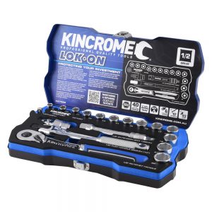 Kincrome K27020 Lok-On Socket Set 18 Piece 1/2