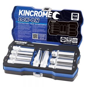 Kincrome K27058 Lok-On Socket Set 9 Piece 1/2