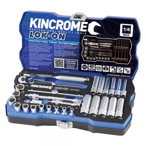 Kincrome K27002 LOK-ON Socket Set 28 Piece 1/4