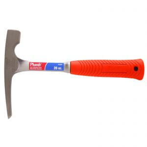 Plumb Brick Hammer Solid Steel Cushion Grip 567gm/20oz SS20BHN Image