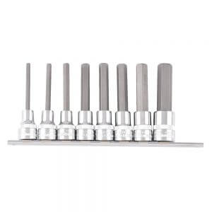 Kincrome K2137 Hex Bit Set 8 Piece On Clip Rail Image