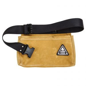 Lufkin PNB0994 Gold Suede Leather Professional Nail Bag - 4 Pocket - Heavy Duty Image