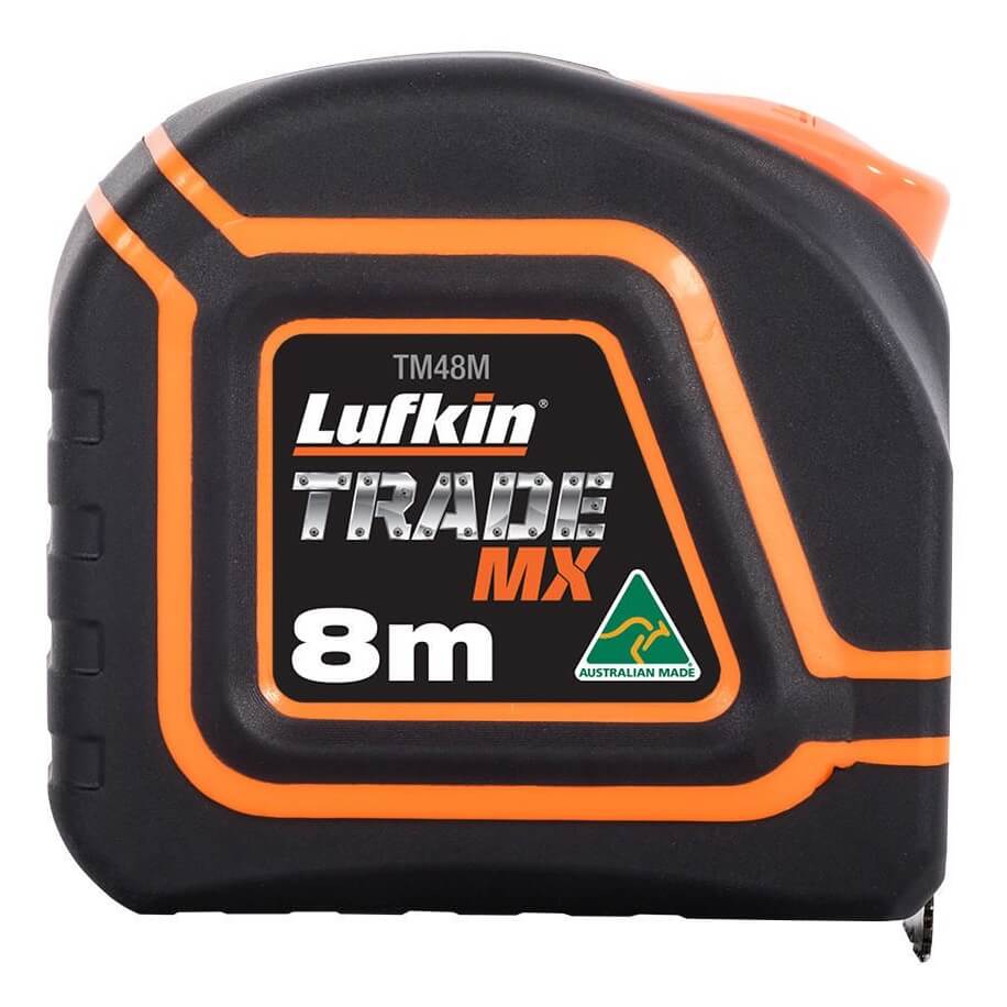 Lufkin TM48M10 Trade MX 8m x 25mm Tape Measure Australian Made Back