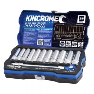 Kincrome K27056 Lok-On Socket & Extension Set 13 Piece 3/8