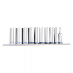 Kincrome K2178 Deep Socket Rail 10 Piece 3/8