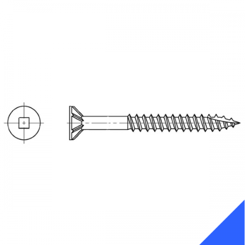 Inox World Stainless Steel 304 Grade Square Drive Decking Screws A2 (304) 10G-12x65 65mm Quantity 500 SDSA210GX65R - Image 3