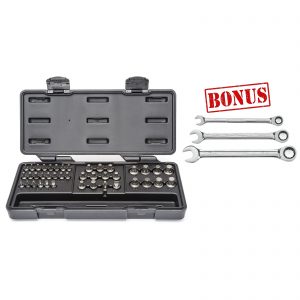 GEARWRENCH 81602+86908+86912+86915 41 Piece Master Ratcheting Wrench Insert Bit Set Bundle 8mm, 12mm & 15mm Ratcheting Spanners Image