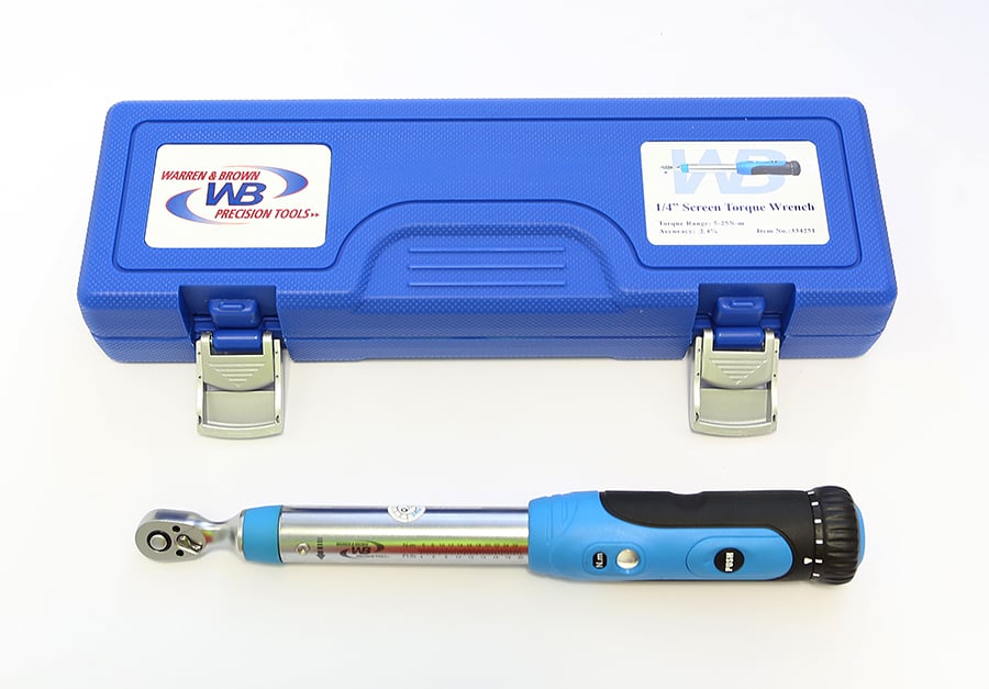Warren & Brown 334351 Screen Torque Wrench 3/8" Square Drive 20100Nm