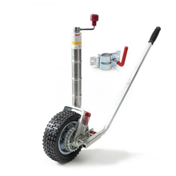 ALKO 621250 Jockey Wheel - Power Mover 250mm 10" Solid Tyre with Weld On Or Bolt On Clamp AL-KO '621250'
