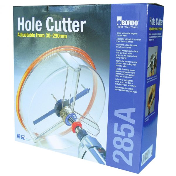 Bordo 7096-285A Adjustable Hole Cutter - 30-290mm '7096-285A'