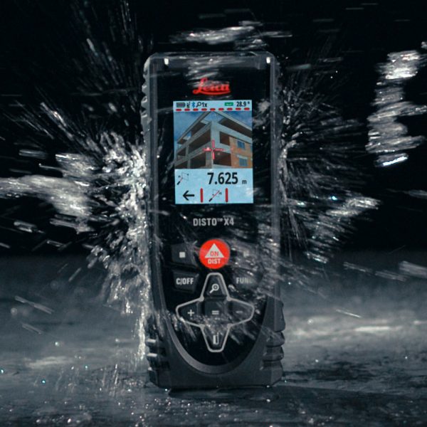 Leica 855107 DISTO™ X4 Laser Distance Meter Rugged Design for Tough Conditions IP65 with Bluetooth & Pointfinder Camera '855107'