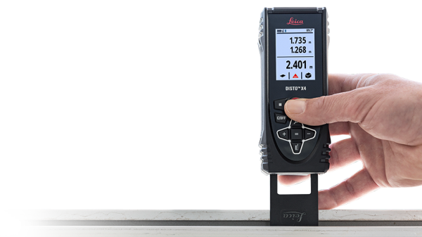 Leica 855107 DISTO™ X4 Laser Distance Meter Rugged Design for Tough Conditions IP65 with Bluetooth & Pointfinder Camera '855107'