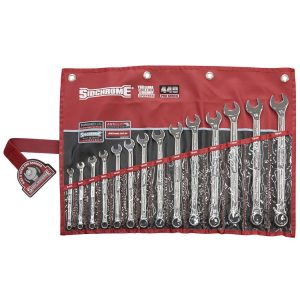 Sidchrome SCMT22297 14 Piece 440 Pro Series Ring & Open End Spanner Set - Metric