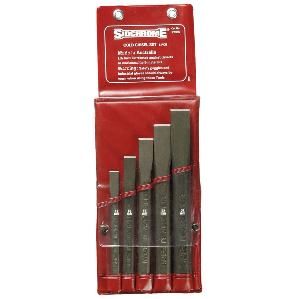 Sidchrome SCMT27305 Professional 5 Piece Cold Chisel Set Made in