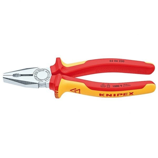 Knipex 0306200 8" 200mm Electrician's Combination Pliers Insulated 1000V VDE '0306200'